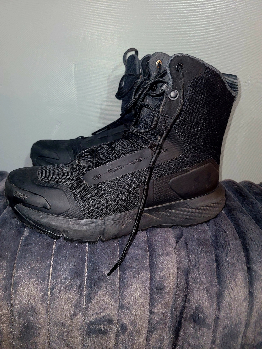 NEW Under Armour Women's All-Black Tactical Boot Sneakers